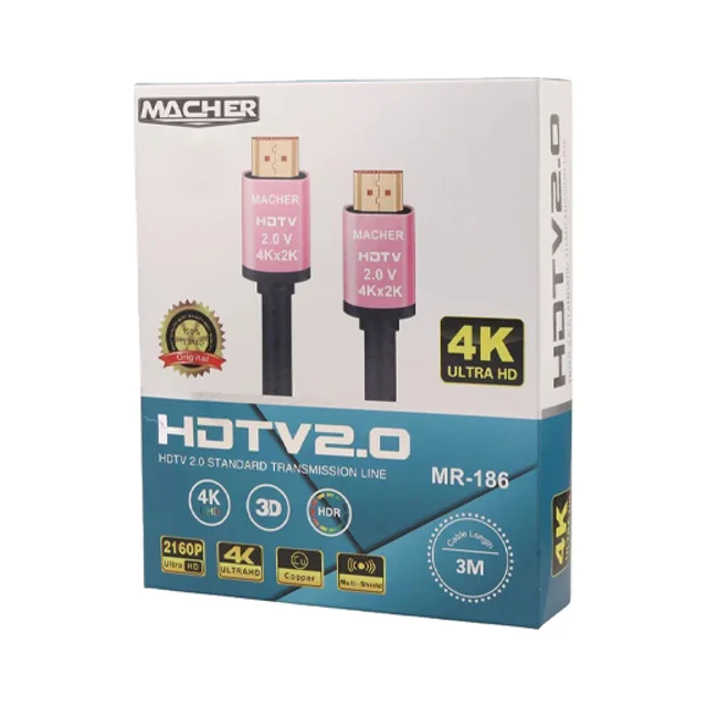 کابل HDMI برند مچر مدل MR-186 طول 3 متری